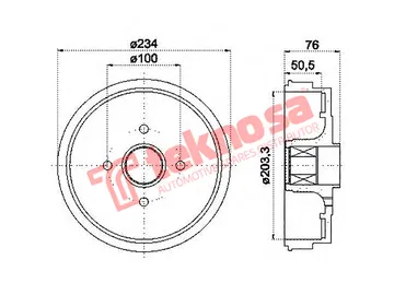 Main image of Brake Drum - TBD5731-K