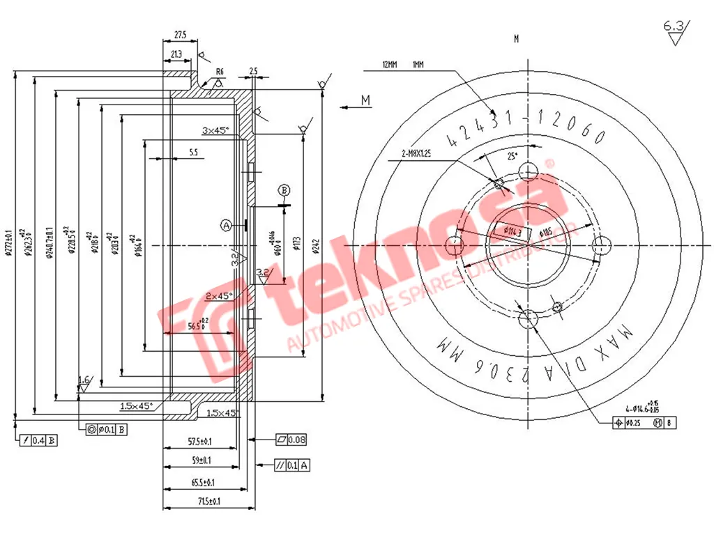 Main image of Brake Drum - TBD5857-K