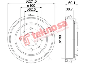 Main image of Brake Drum - TBD5865-K