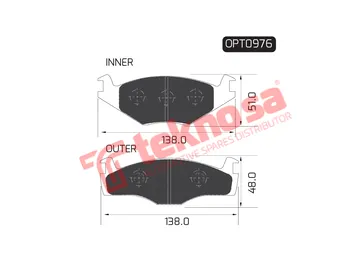 Main image of Brake Pads - OPT0976