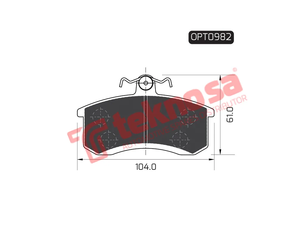 Main image of Brake Pads - OPT0982