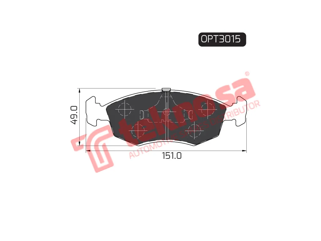 Main image of Brake Pads - OPT3015