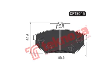 Main image of Brake Pads - OPT3045