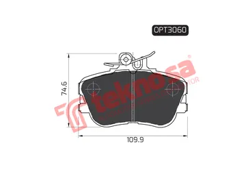 Main image of Brake Pads - OPT3060