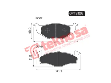 Main image of Brake Pads - OPT3106