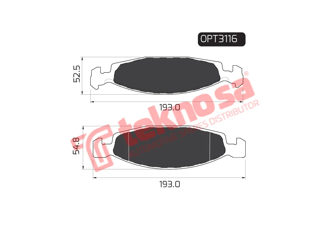 Main image of Brake Pads - OPT3116