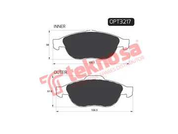 Main image of Brake Pads - OPT3217