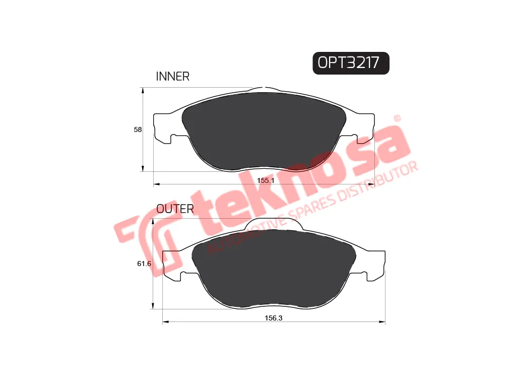 Main image of Brake Pads - OPT3217