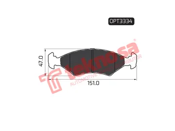 Main image of Brake Pads - OPT3334