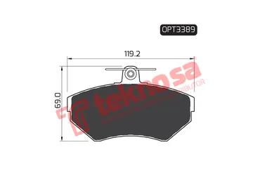 Main image of Brake Pads - OPT3389