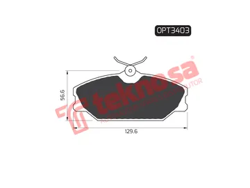 Main image of Brake Pads - OPT3403
