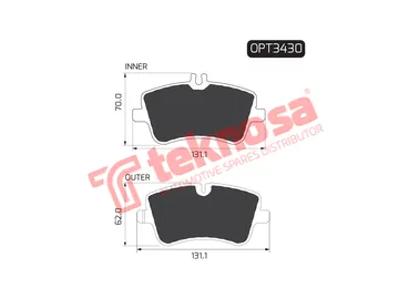 Main image of Brake Pads - OPT3430