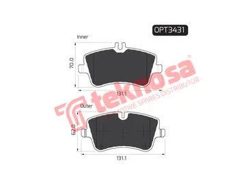 Main image of Brake Pads - OPT3431