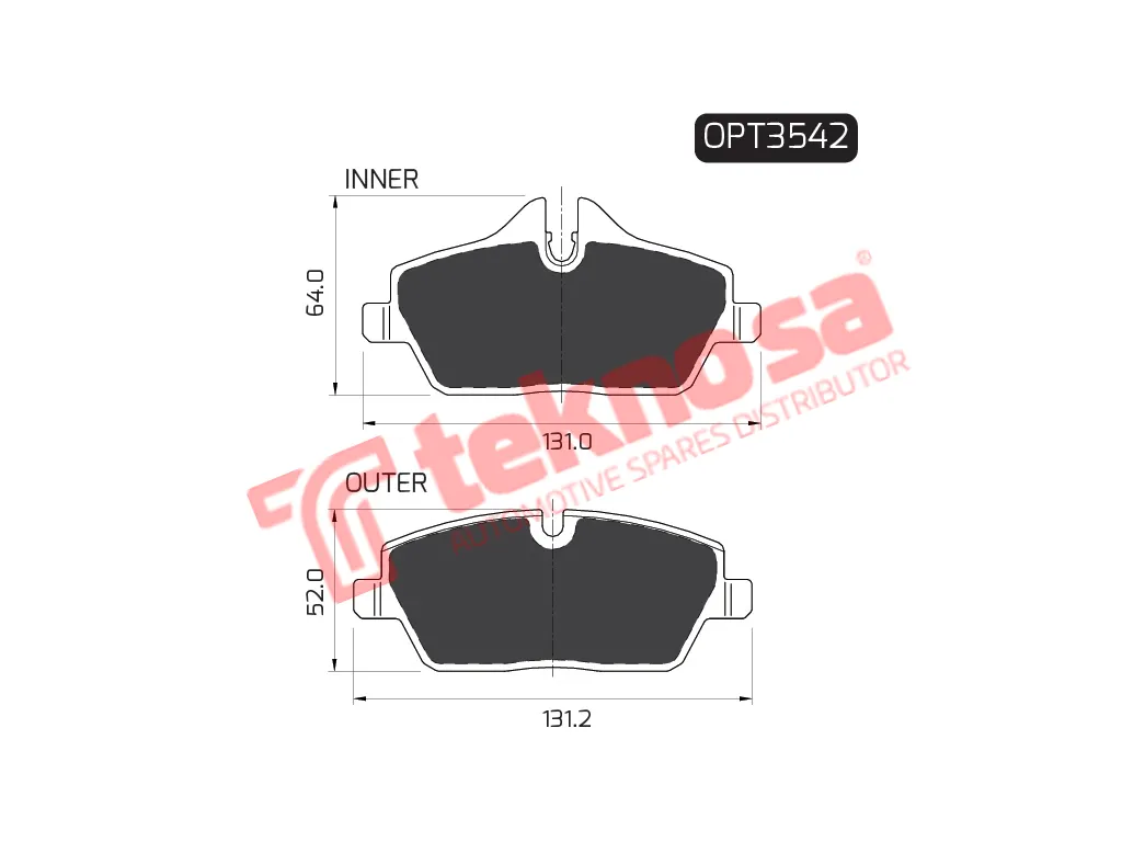Main image of Brake Pads - OPT3542