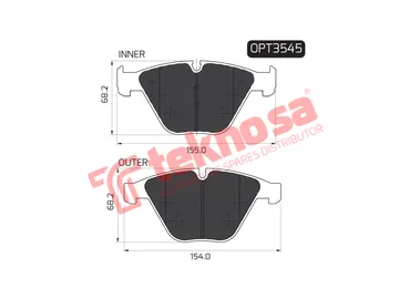 Main image of Brake Pads - OPT3545