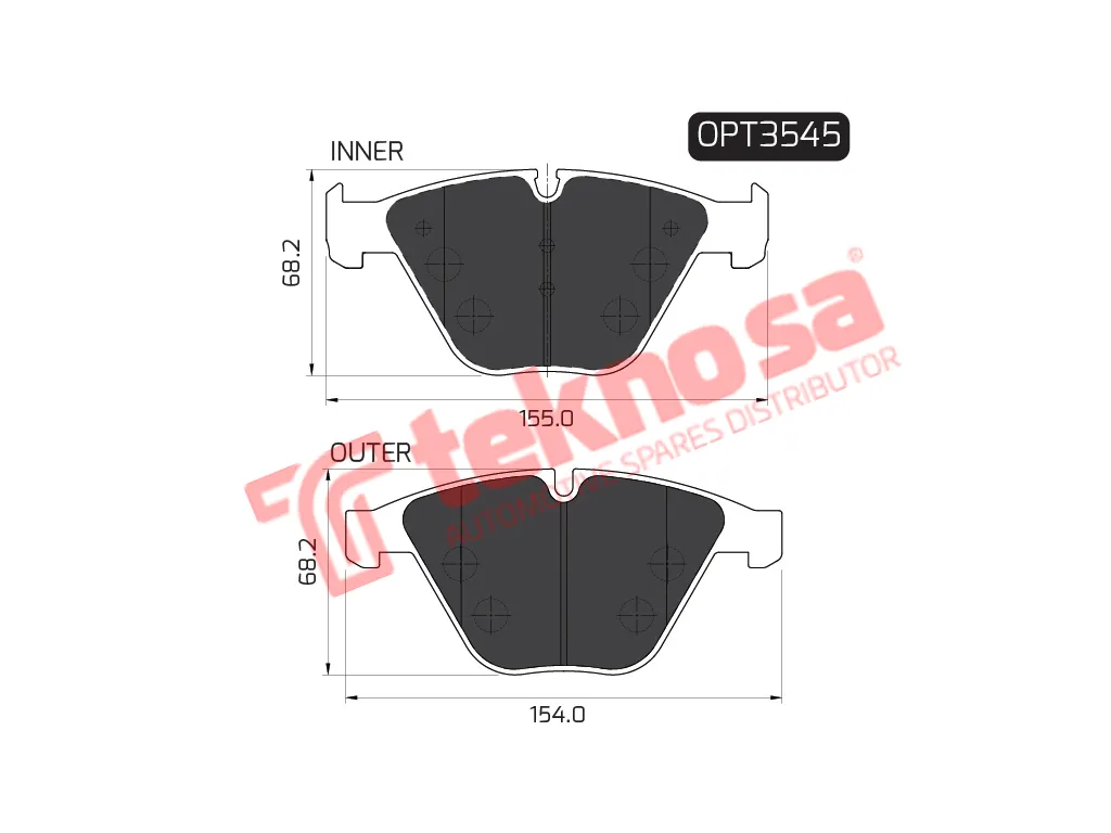 Main image of Brake Pads - OPT3545