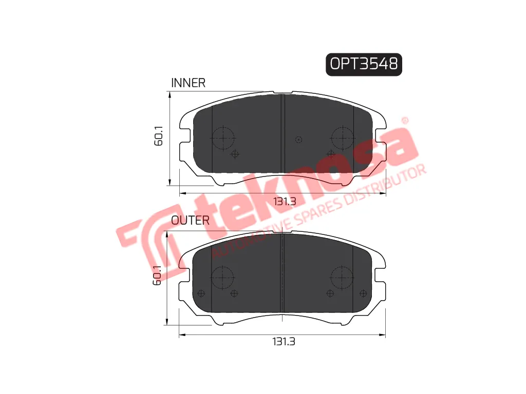 Main image of Brake Pads - OPT3548