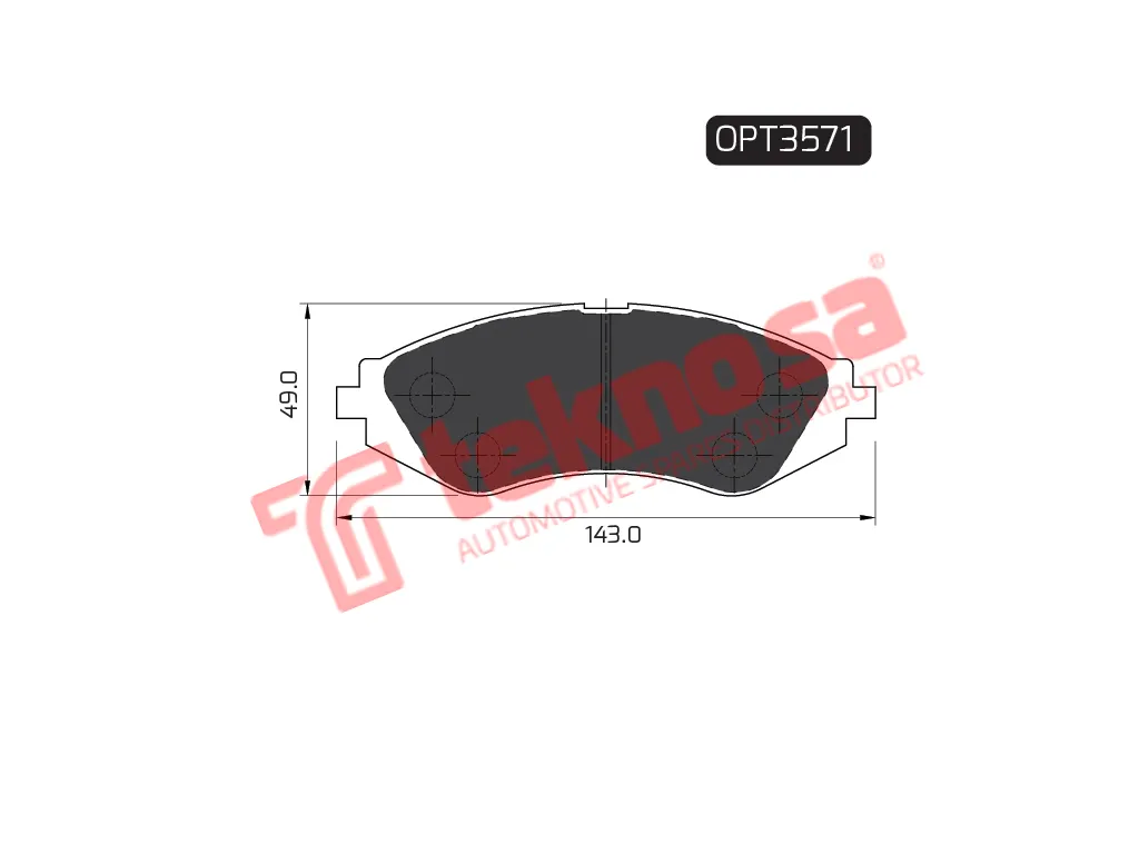 Main image of Brake Pads - OPT3571