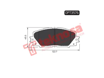 Main image of Brake Pads - OPT3576