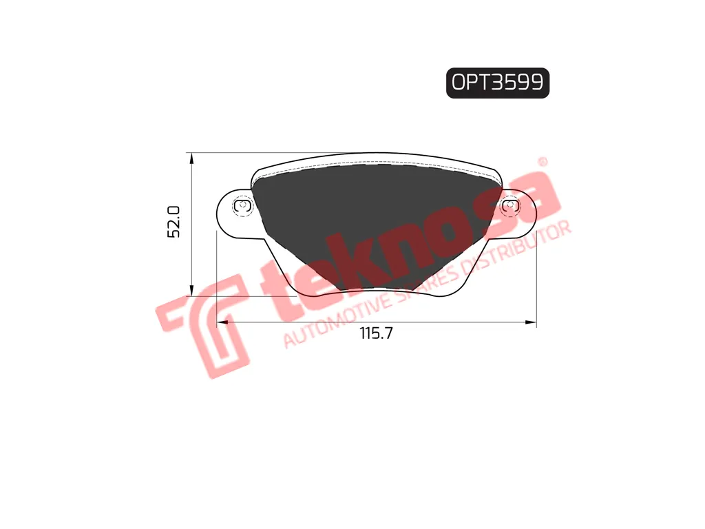Main image of Brake Pads - OPT3599