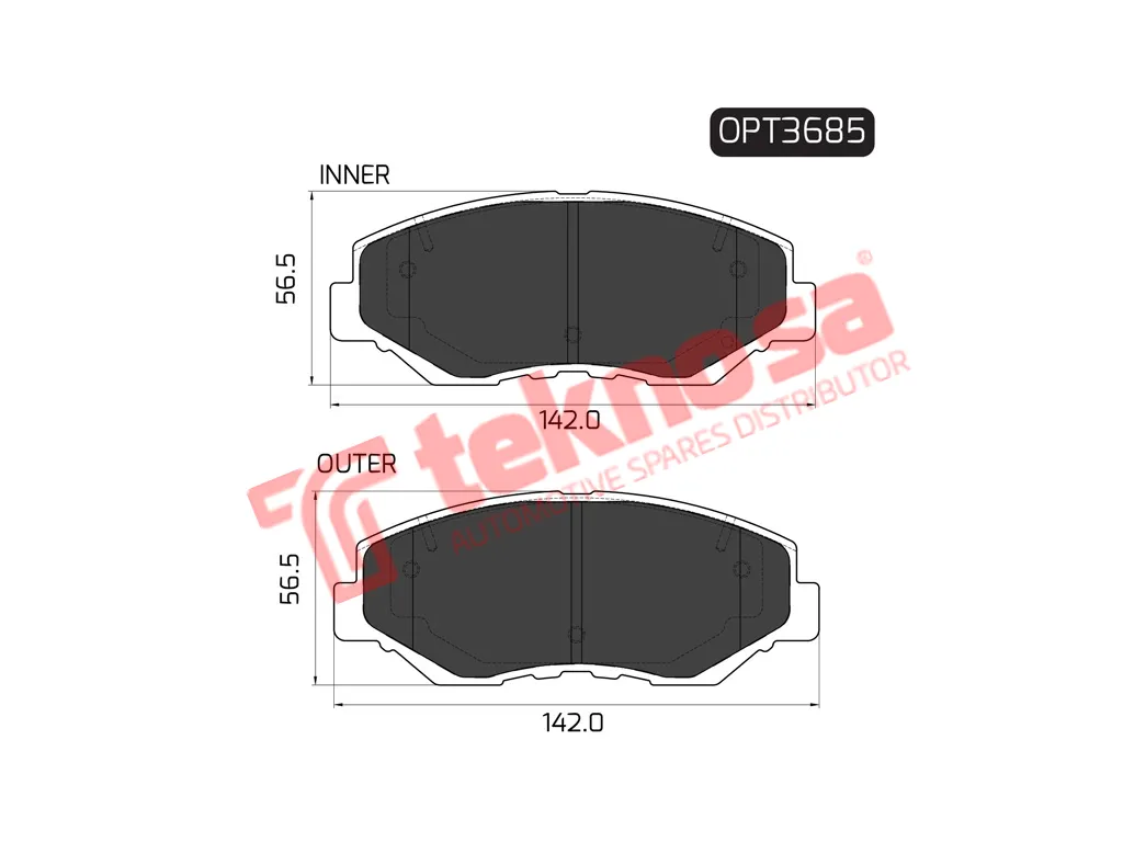 Main image of Brake Pads - OPT3685