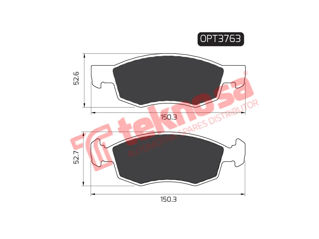 Main image of Brake Pads - OPT3763