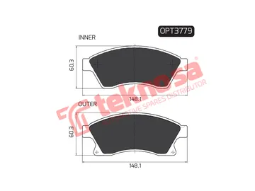 Main image of Brake Pads - OPT3779