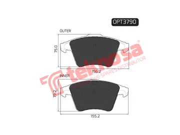 Main image of Brake Pads - OPT3790