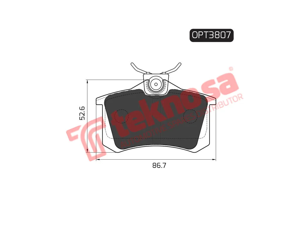 Main image of Brake Pads - OPT3807