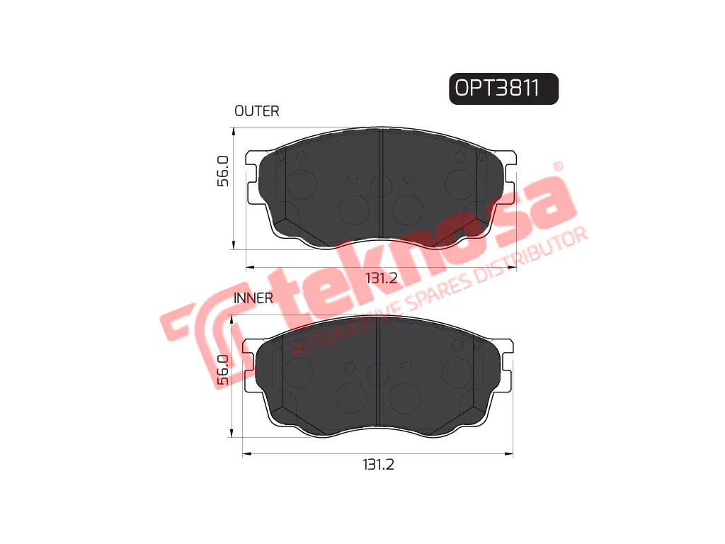 Main image of Brake Pads - OPT3811