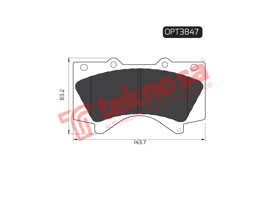 Main image of Brake Pads - OPT3847