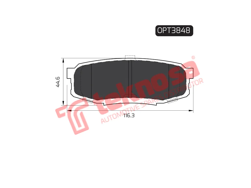 Main image of Brake Pads - OPT3848