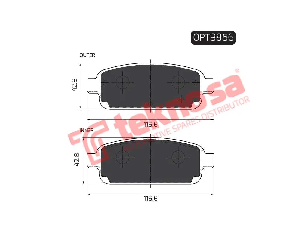 Main image of Brake Pads - OPT3856