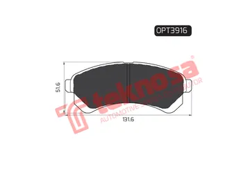 Main image of Brake Pads - OPT3916