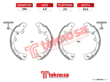 Main image of Brake Shoe - OPT1004PB