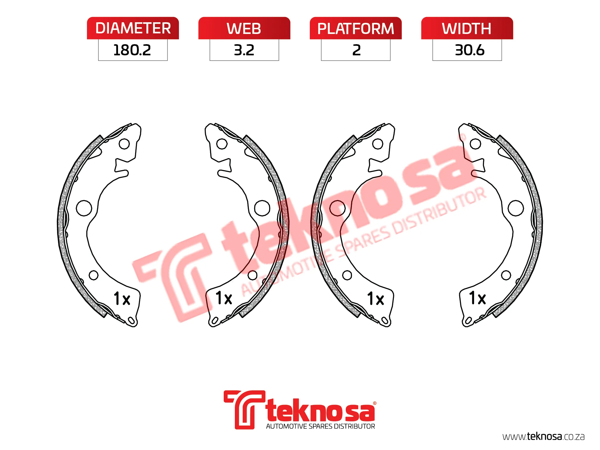 Main image of Brake Shoe - OPT536PB