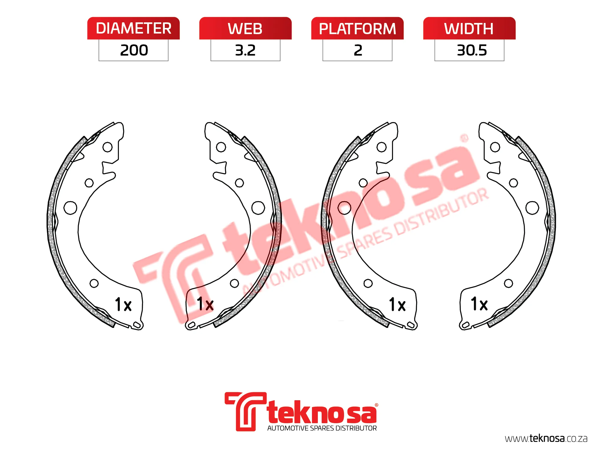 Main image of Brake Shoe - OPT539PB