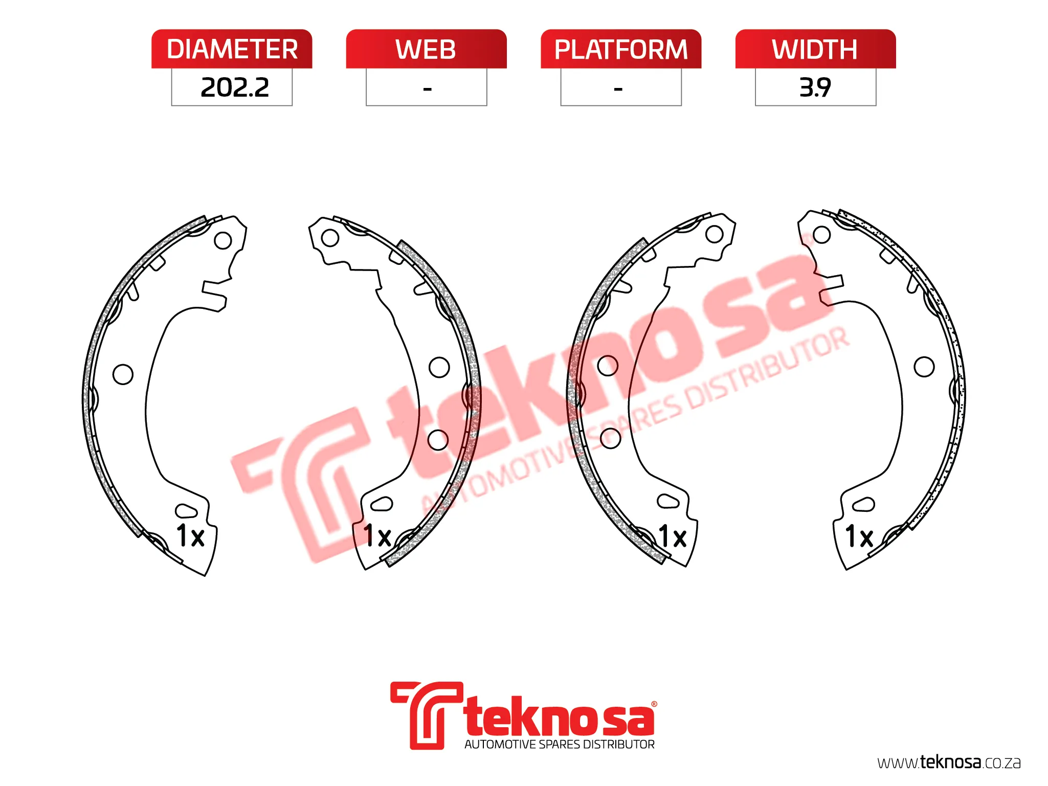 Main image of Brake Shoe - OPT588PB