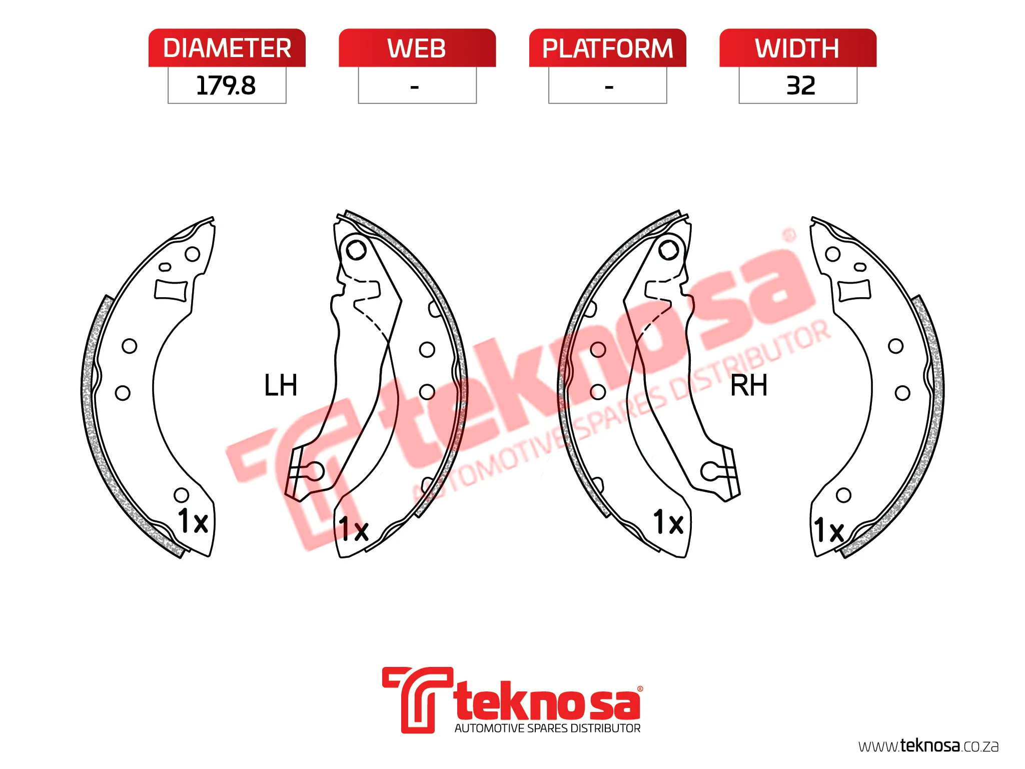Main image of Brake Shoe - OPT711PB