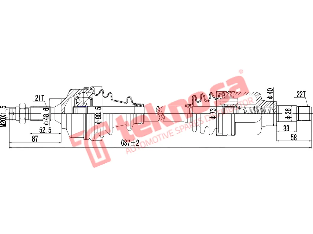 Main image of Driveshaft Complete - DCT100