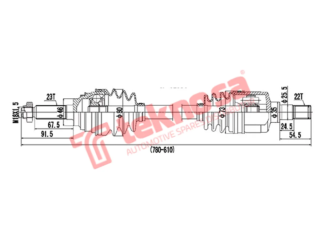 Main image of Driveshaft Complete - DDA101