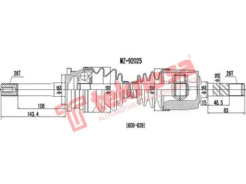 Main image of Driveshaft Complete - DMA611