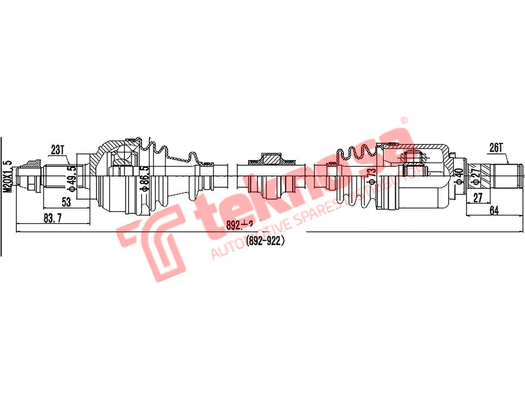 Main image of Driveshaft Complete - DNI411