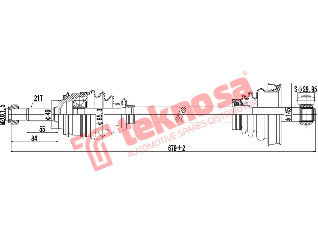 Thumbnail image of Driveshaft Complete - DRE250