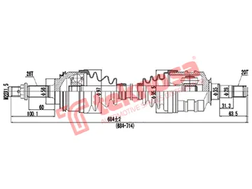 Main image of Driveshaft Complete - DTO500