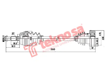 Main image of Driveshaft Complete - DVW140