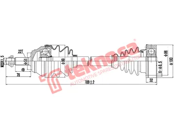 Main image of Driveshaft Complete - DVW151