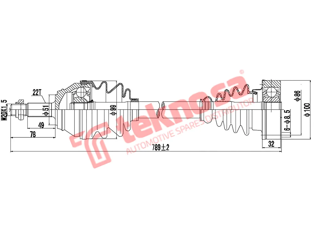 Main image of Driveshaft Complete - DVW151