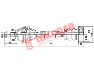 Main image of Driveshaft Complete - DVW161