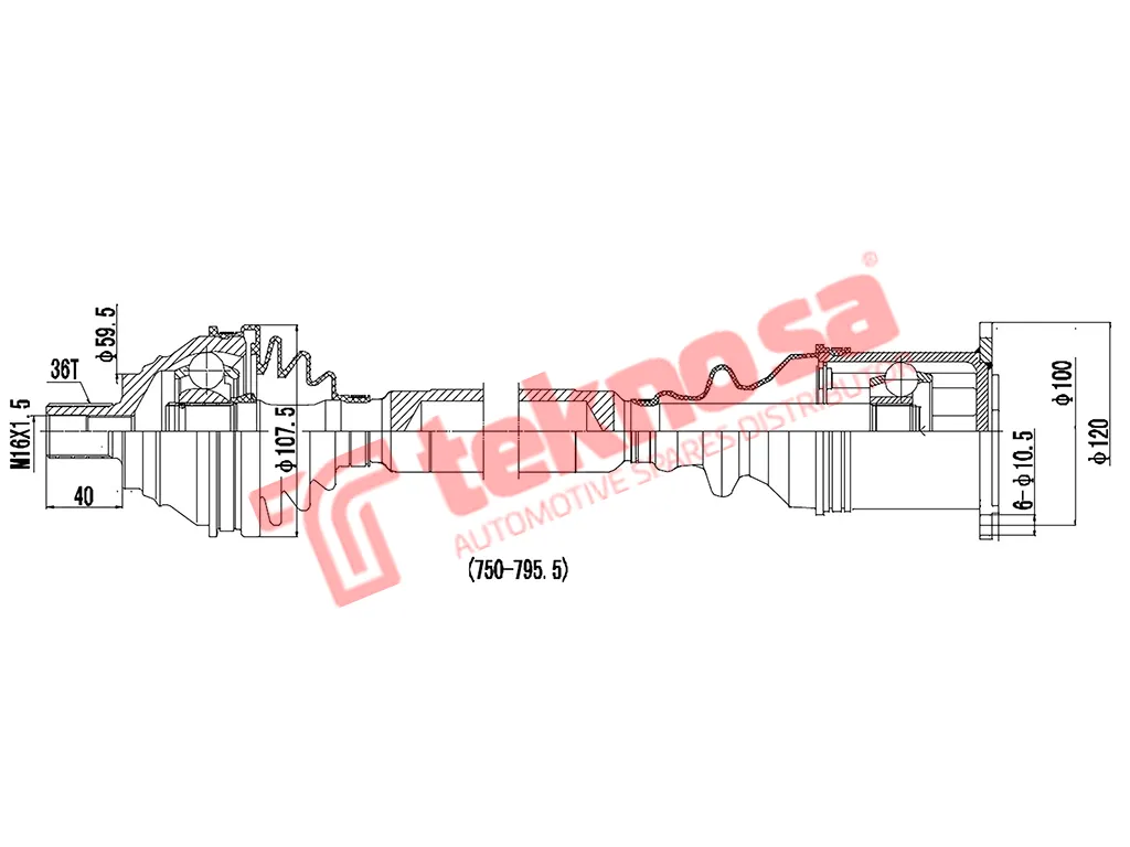 Main image of Driveshaft Complete - DVW300